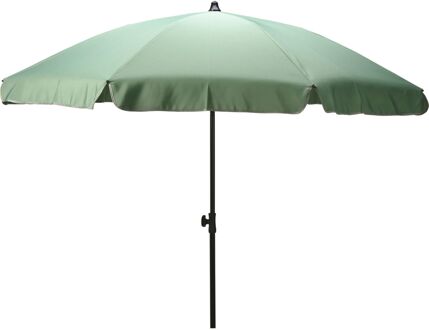 Tuinparasol/Strandparasol met Volant 200 cm - Zwarte Buis - Groen