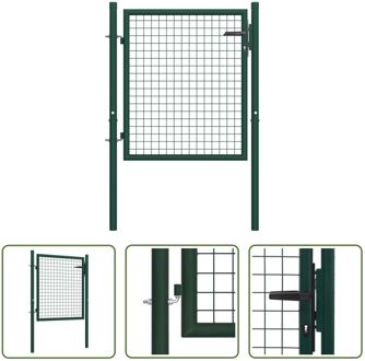 Tuinpoort - Groen - 100 x 75 cm - Vergrendelbaar