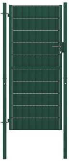 Tuinpoort PVC-Staal - 100 x 204 cm - Groen