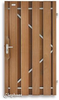 Tuinpoort tuindeur 100x180cm bangkirai hardhout compleet