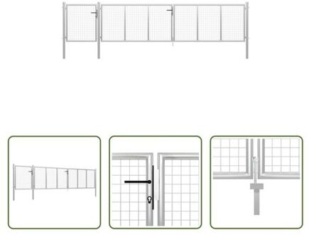 Tuinpoorten - Staal - 500 x 150 cm - Robuust - Veilig