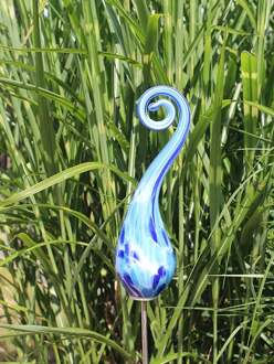 Tuinprikker glas boog mini azuur 107-M