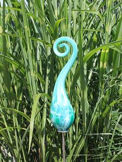 Tuinprikker glas boog mini jade 107-M