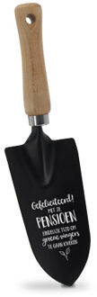 Tuinschepje Gefeliciteerd Met Je Pensioen Zwart