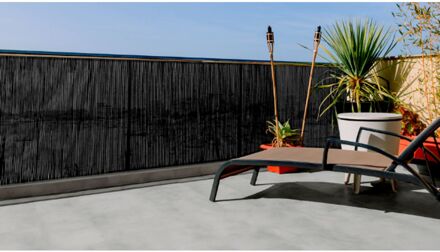 Tuinscherm Fency - Synthetisch - Antraciet - 150x300cm