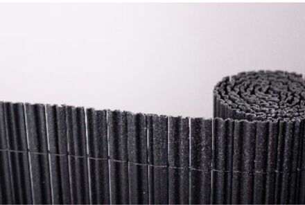 Tuinscherm Surfcane - Pvc - Zwart - 100x300cm