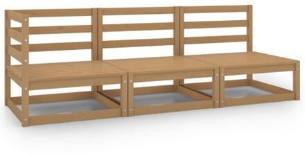 Tuinset Grenenhout - Honingbruin - 70 x 70 x 67 cm - Modulaire opstelling