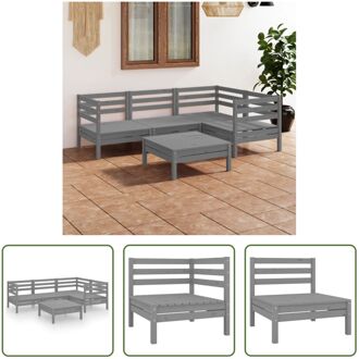 Tuinset Pallet Grijs - Grenenhout - 63.5 x 63.5 x 62.5 cm - Modulair