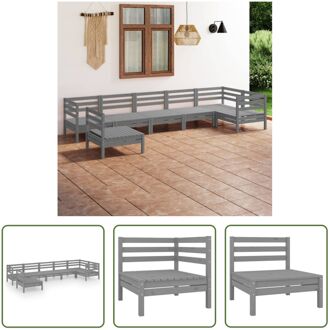 Tuinset Pallet Grijs - Houten - 63.5 x 63.5 x 62.5 cm - Modulair