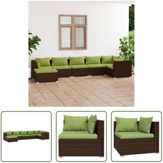 Tuinset Rio - Poly rattan - Bruin - 70 x 70 x 60.5 cm - Modulair design