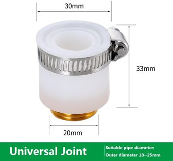 Tuinslang Connector Water Kraan Adapter Quick Connector Ght Messing Universele Kraan Adapter Tuinieren Hogedrukpistool Universal joint