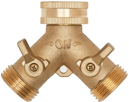 Tuinslang Splitter Pvc Dual-Outlet Kraan Irrigatie Kogelkranen Adapter Tuin Tap Slang Splitter Twee Manier Fitting Draad