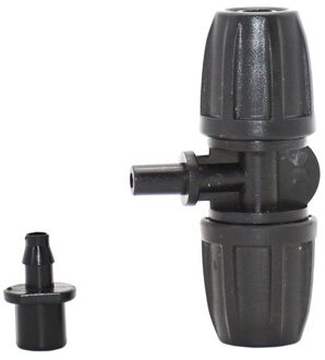 Tuinslang tee 8/11 om de 4/7 slang barb connector tuinslang tee water splitter 3/8 "om 1/4" adapter 30 stks