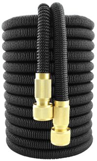 Tuinslang Water Uitbreidbaar Watering Slang Hoge Druk Wasstraat Expandable Garden Magic Tuinslang 75ft / zwart