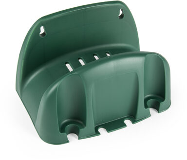 Tuinslanghouder voor aan de wand - kunststof - groen - 16 x 25 x 15 cm