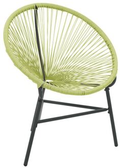 Tuinstoel Acapulco poly rattan groen