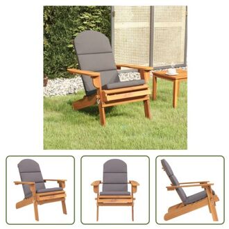 Tuinstoel Adirondack - Massief acaciahout - 75 x 84 x 90 cm - Comfortabel - Inklapbaar Bruin