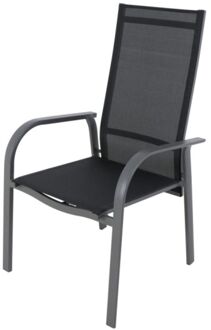 Tuinstoel Arles Verstelbaar Aluminium/textileen Grijs