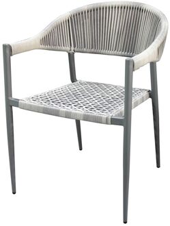 Tuinstoel Collioure Aluminiuim/wicker 60x56,5x78cm