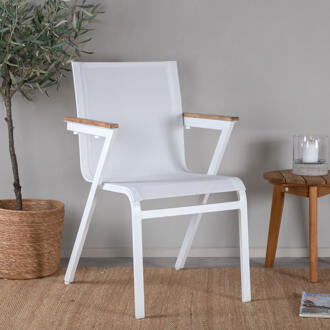 Tuinstoel 'Constantina' kleur Wit