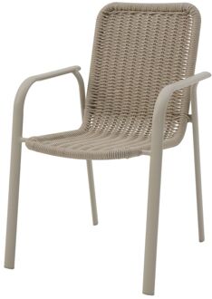 Tuinstoel Lia - Stapelbaar - Aluminium - Natuurlijk