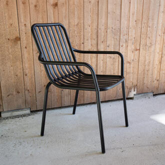 Tuinstoel 'Moncia' kleur Zwart