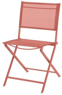 Tuinstoel Stacy - Inklapbaar - Staal - Textileen - Roze