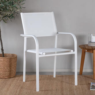 Tuinstoel 'Vaishali' kleur Wit