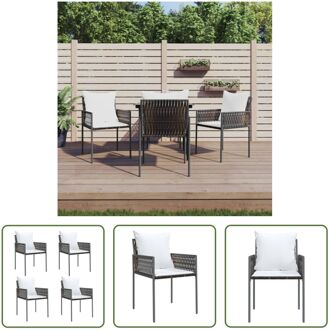 Tuinstoelen - 54 x 61 x 83 cm - PE-rattan - Bruin