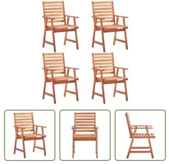 Tuinstoelenset - Acaciahout - 56x62x92 cm - Rustieke charme Bruin