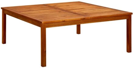 Tuintafel 110x110x45 cm massief acaciahout Bruin