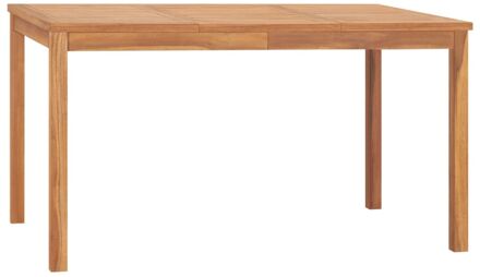 Tuintafel 140x80x77 cm massief teakhout Bruin