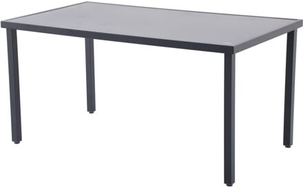 Tuintafel Almunda Aluminium/glas 145x80x72cm