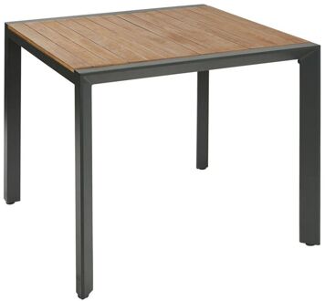 Tuintafel Aluminium Donkergrijs 90x90cm