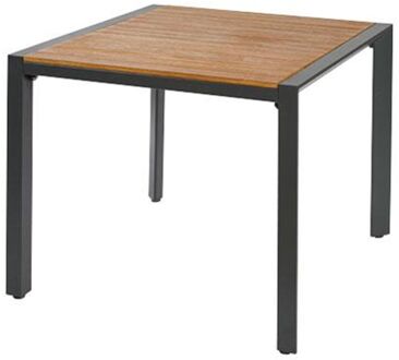 Tuintafel Analee Eucalyptus/aluminium 90x90cm