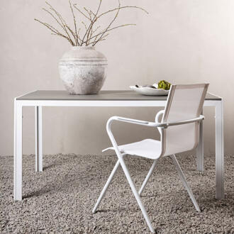 Tuintafel 'Erikka' 150 x 90cm, kleur Grijs - 150 x 90 cm