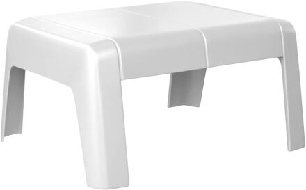 Tuintafel Halios - Kunststof - Wit - L 55cm X B 45cm X H 29cm