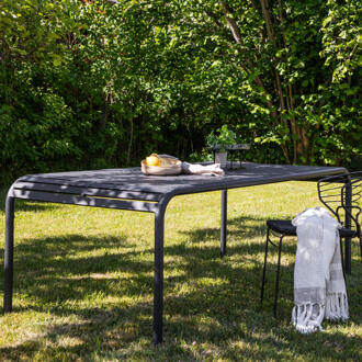 Tuintafel 'Jackelin' 200 x 100cm, kleur Antraciet Zwart - 200 x 100 cm