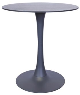 Tuintafel Jamy HPL Blad Ø70xh74cm zwart