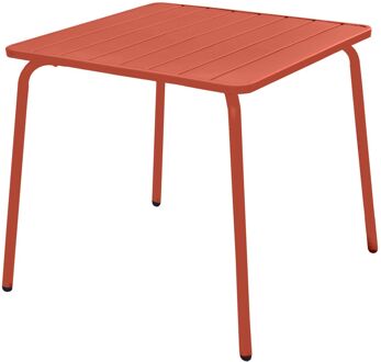 Tuintafel Lily Vierkant Papaya 80x80x74cm