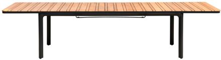 Tuintafel Lorenzo Uitschuifbaar Aluminium/teak 224-331x100x75cm