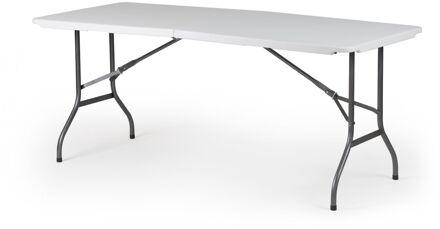 Tuintafel Party Inklapbaar 6 Personen Wit 180x75cm