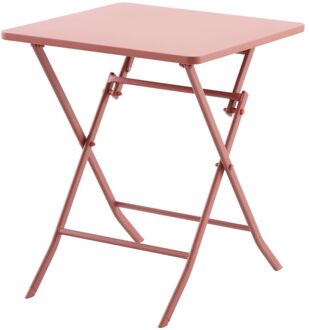 Tuintafel Stacy - Staal - 60cm X 60cm X 71cm - Inklapbaar