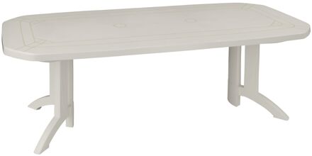 Tuintafel Vega Pvc Wit 220x100cm