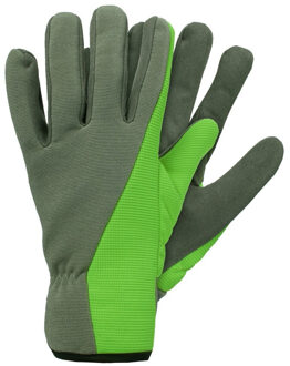 Tuinwerkhandschoenen/werkhandschoenen groen microfiber