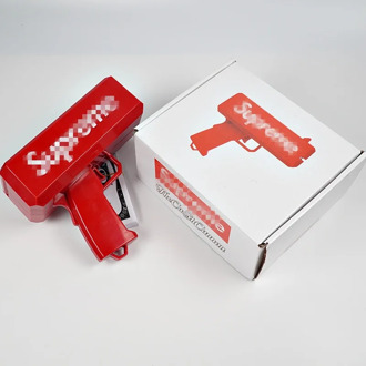 Tukat O Make It Rain Money Gu n Red Cash Cannon Supr.... Gun Toys 100pcs Bills Party Game Outdoor Fun Fashion Gift Pisto L Toys