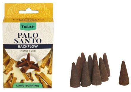 Tulasi Wierook kegeltjes in huisgeur Palo Santo - 20x kleine kegeltjes - Ontspannend - Heilig hout