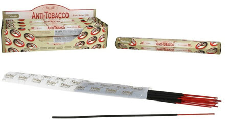 Tulasi Wierook sticks in huisgeur Anti Tabak - 20x sticks van 22 cm - Ontspannend - 24 grams - tegen rookge