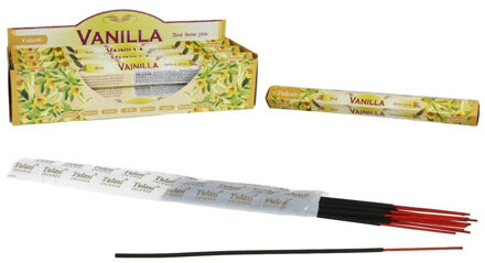 Tulasi Wierook sticks in huisgeur Vanille - 40x sticks van 22 cm - Ontspannend - 24 grams