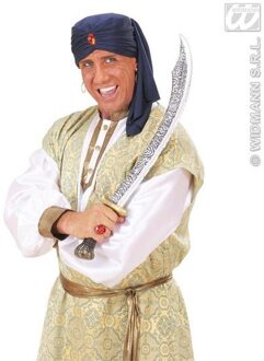 Tulband met steen Blauw